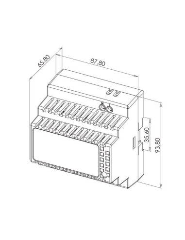 Alimentation sur rail DIN 230V AC - 24V DC - 60W - 2,5A Sewosy ADD2460
