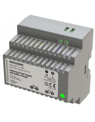 Alimentation sur rail DIN chargeur 230V AC - 24V DC Sewosy ADD2460C