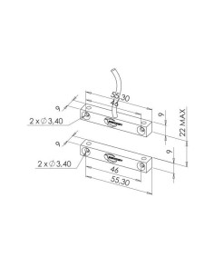 Contact magnétique applique de câble Inverseur Sewosy CMA3F10 2