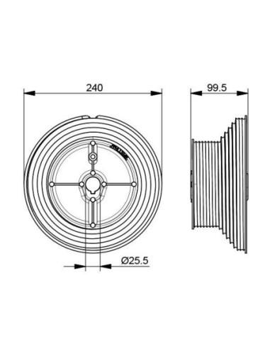 Tambour 240 mm (par paire)