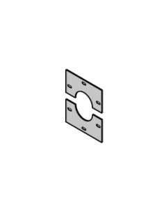 Tôle de support palier Hörmann 4981284 (2 pièces)