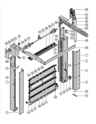 Porte rapide HS 5015 PU H 42