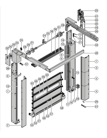 Porte rapide HS 5015 PU H 42