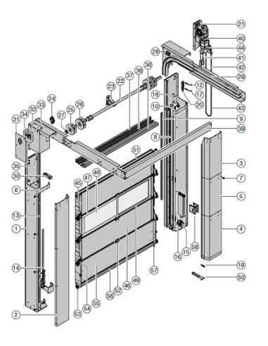 Porte rapide HS 5015 PU H 67