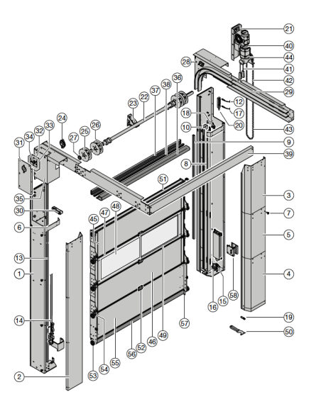 Porte rapide HS 5015 PU H 67