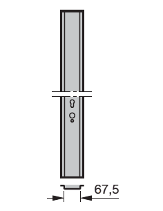 Profilé médian N 80 / F 80  Hörmann