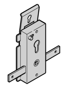 Serrure pour demi-cylindré profilé Hörmann 1019701
