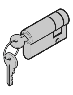 Demi-cylindre profilé N80/EcoStar/Porte à portillon incorporé Hörmann 1020001