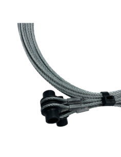 Câble traction Ø3 mm complet ferrure Z avec logement de câble Hörmann 3064355