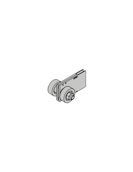 Galet de guidage raidisseur acier à ressort de 30 mm complet Hörmann 4991025