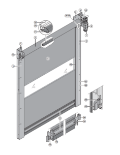 Porte rapide V 5030 MSL / Protection matérielle et corporelle