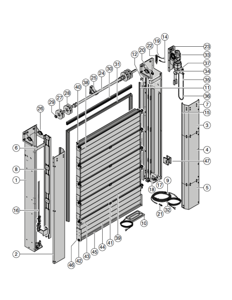 Porte rapide Iso Speed Cold V 100