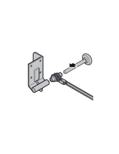 Câble acier double galvanisé universel pour porte de garage avec ressort à tirage ( la paire) HORMANN NOVOFERM