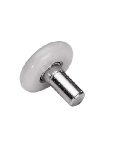 Roulette Axe court 14 mm nylon blanc D4612170 25211