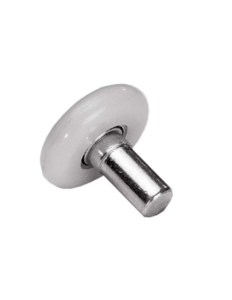 Roulette Axe court 14 mm nylon blanc D4612170 25211