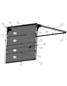 Porte sectionnelle Maeva 2 / Iso 20 Novoferm