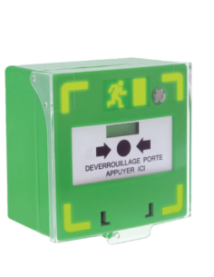 Déclencheur manuel vert 3 contacts lumineux et sonore Izyx RCP310G