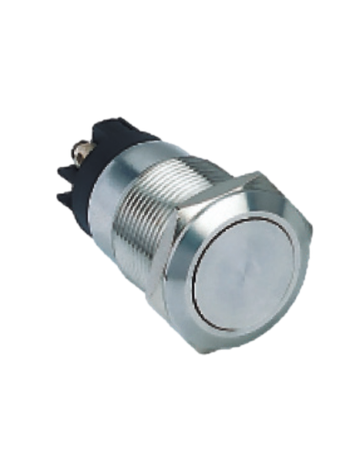 Bouton poussoir acier inox diam 19 Izyx SS19NO