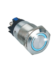 Bouton poussoir acier inox diam 19 Izyx SS19B12 2