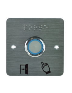 Bouton poussoir PMR sur plaque carrée Izyx SS25PMRP225