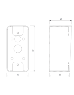 Boîtier pour plaque Izyx SSH100