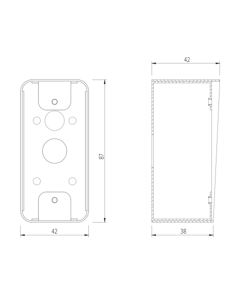 Boîtier pour plaque Izyx SSH100