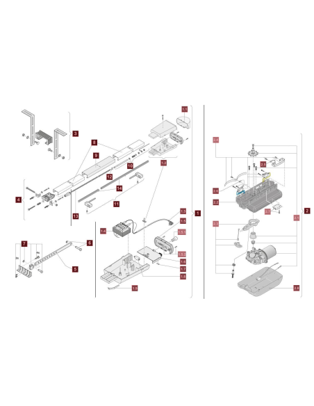 Pièces détachées pour moteur Sprint Evolution Sommer