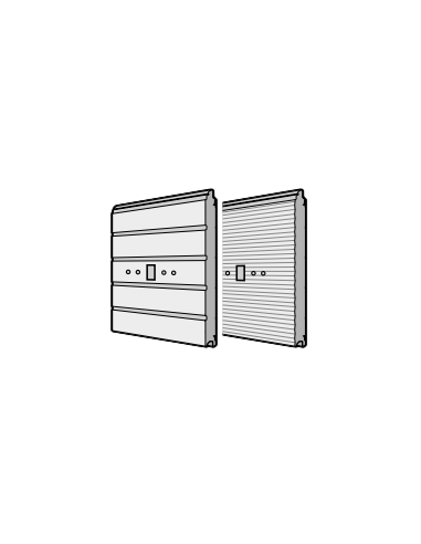 Sections de portes à double paroi 42 mm Hörmann