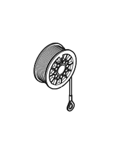 Tambour de treuil droit avec câble Normstahl A702340