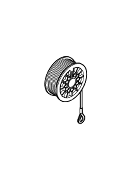Tambour de treuil droit avec câble Normstahl A702340
