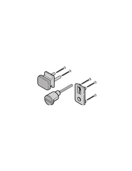 Garniture à poignée extérieure synthétique noir TS 42 mm Hörmann 3041024