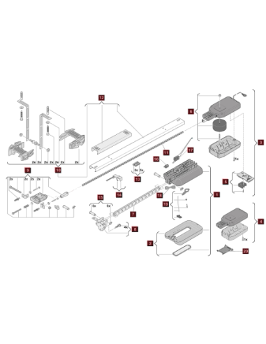 Pièces détachées pour moteur Base/Base+ Sommer