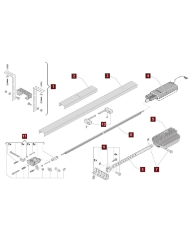 Pièces détachées pour moteur Aperto Baseline+ Sommer