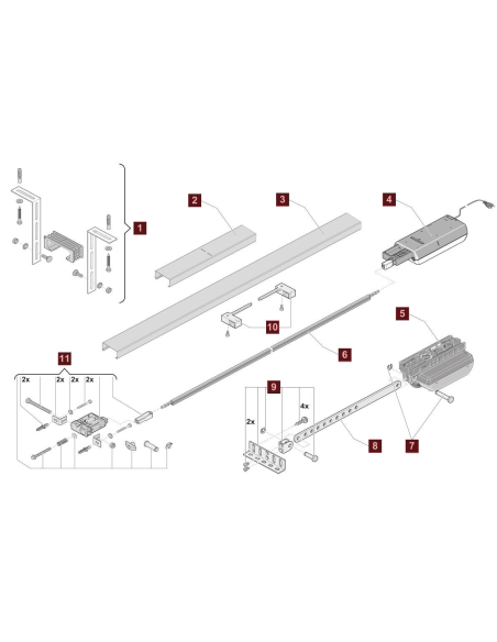 Pièces détachées pour moteur Aperto Baseline+ Sommer