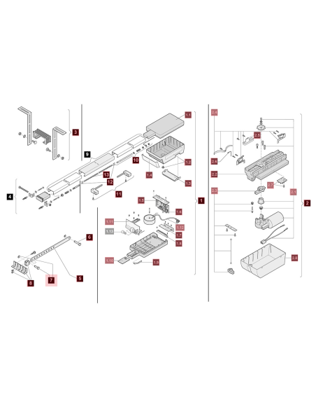 Pièces détachées pour moteur Sommer Marathon 550 SL, SLU40 / 1100 SL, SLU40