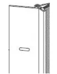 Barre de maintien verticale Top-Plus Normstahl N001648-00-00
