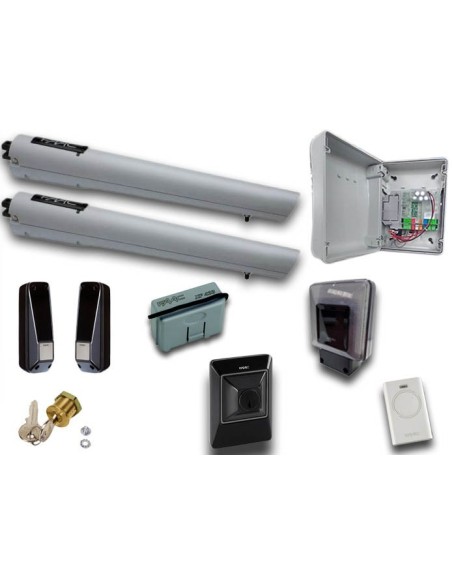 Kit motorisation portails battants 24V DC Handy Kit Safe Faac 105998FR