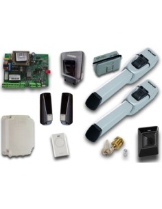 Kit motorisation portails battants 230V AC Trendy Kit Green Faac 104419445FR