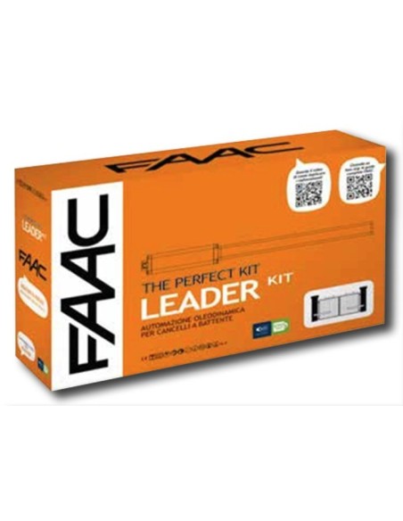 Kit motorisation portails battants 230V AC Leader Kit Perfect Faac 105911FR